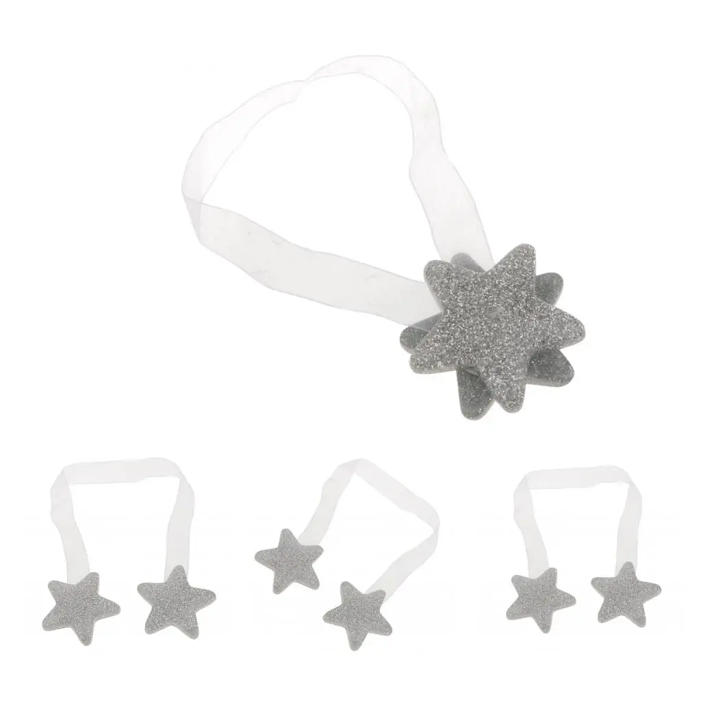 4Pieces Curtain Tiebacks Magnetic Tie Back Holdbacks Window Decoration Star | Дом и сад