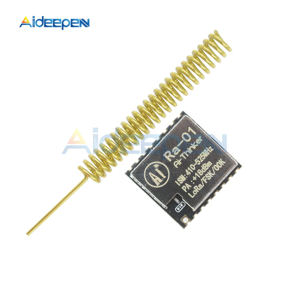 

Ra-01 SX1278 LoRa Spread Spectrum Transmission Wireless Module 433MHz Wireless Serial Port SPI Interface Ra 01