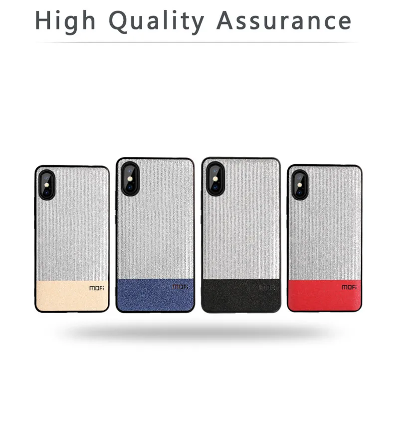 Mofi для iphone X чехол Крышка корпуса ля iphone x Блестящий Золотой для iphone X чехол