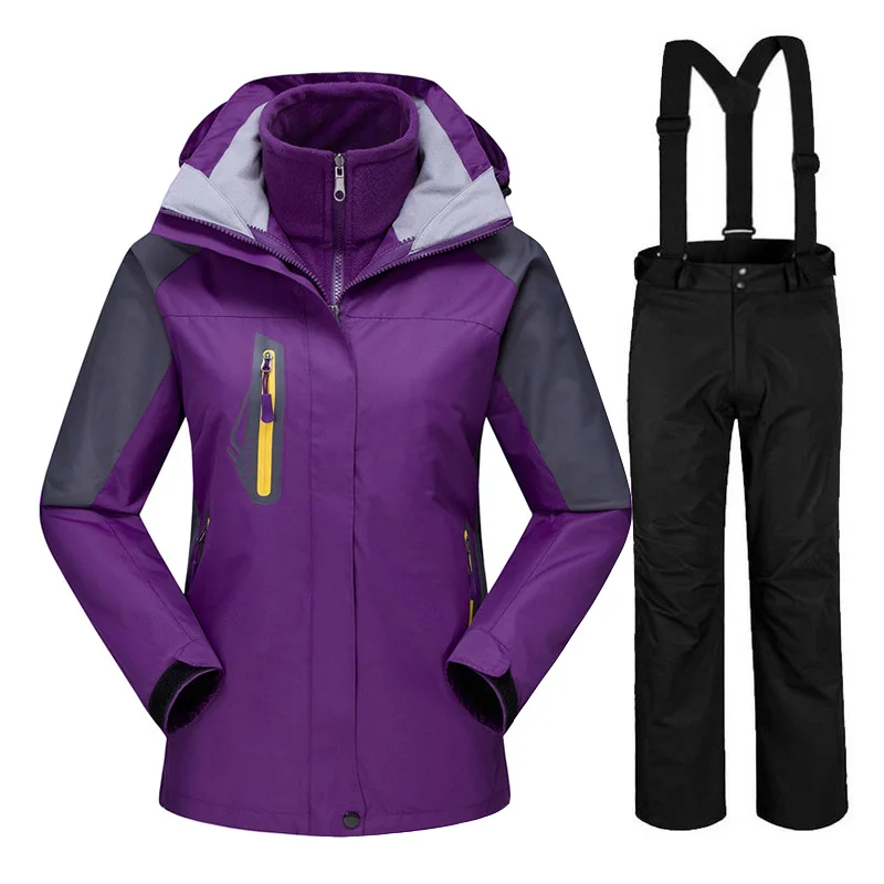 Зимний женский лыжный костюм Высококачественная ветрозащитная