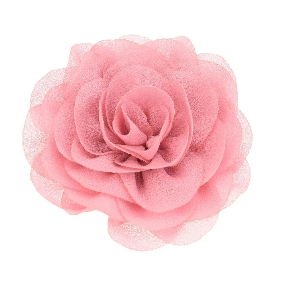 Шифоновые цветы с оборками для волос 5 шт. 7 см аксессуары сделай сам цветов