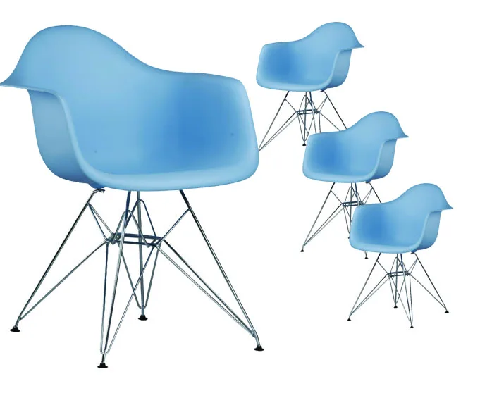 Современный дизайн обеденное кресло/пластиковые и металлические стальные ножки