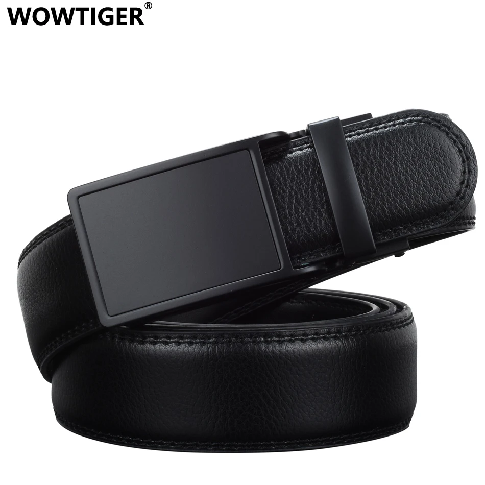 Мужской кожаный ремень с пряжкой трещоткой автоматической пряжкой|men belt automatic|belt