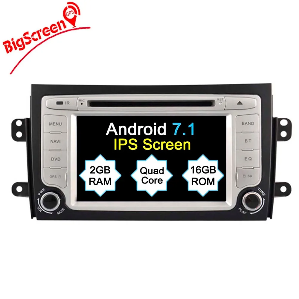 Новейший Android 7 1 четырехъядерный автомобильный CD DVD плеер GPS навигация для SUZUKI SX4