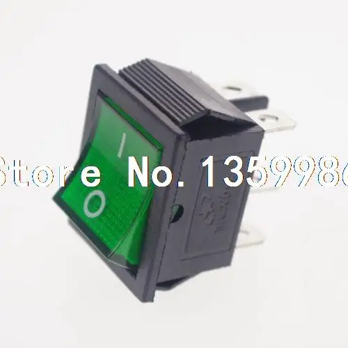 10 шт. зеленый светильник DPDT ON/OFF 6 Pin 15A/250VAC 20A/125VAC кулисный переключатель лодки|dpdt
