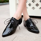 Женские туфли-оксфорды из мягкой натуральной кожи, в британском стиле