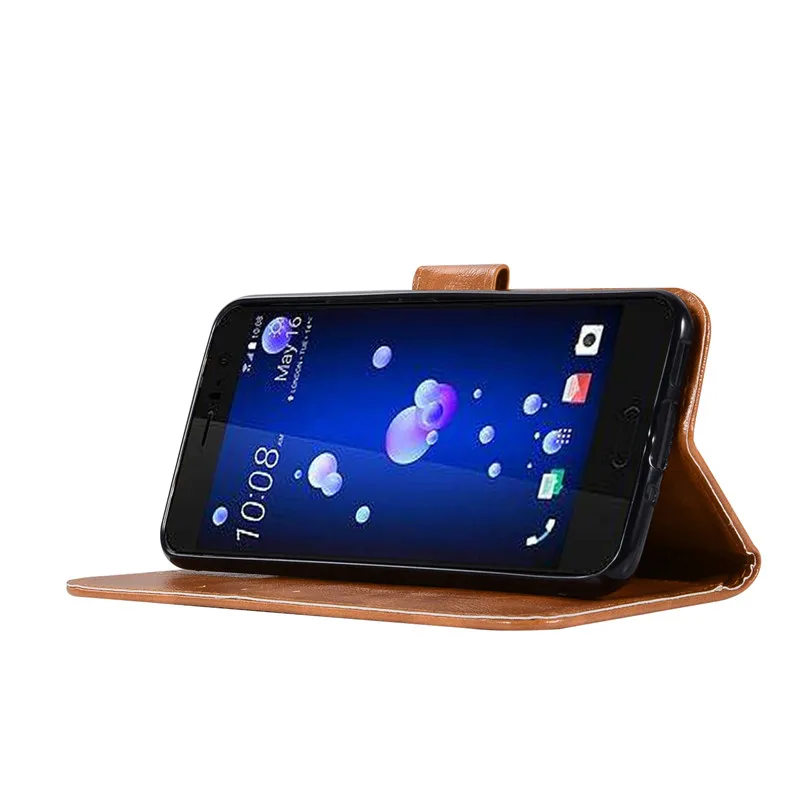 Toparmor высокого класса Ретро Чехол Для HTC u11 искусственная кожа флип стента кошелек