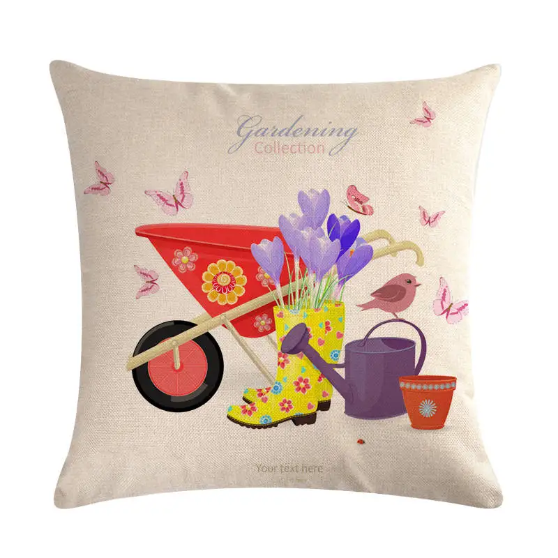 Декоративная подушка для дивана из хлопка и льна|Наволочки| |