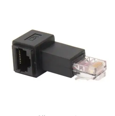 Right Angled 90 Degree 8P8C FTP STP UTP Cat 5e Male to Female Lan Ethernet Network Extension Adapter | Компьютеры и офис