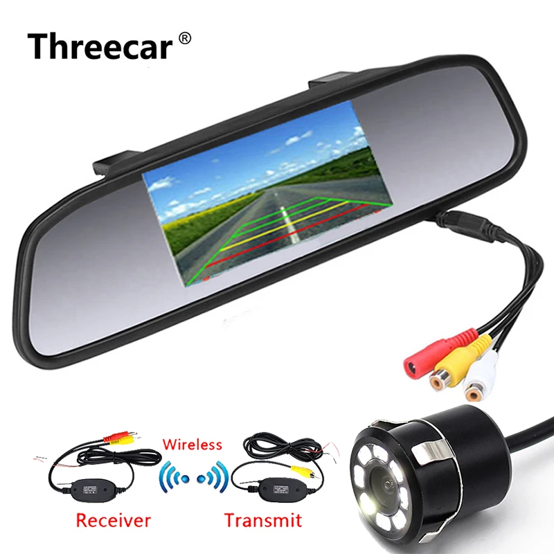 

Newest 4.3 Inch TFT LCD Car Rear View Mirror Monitor for Backup Camera CCD Video Auto Parking Assistance Reversing Car-styling