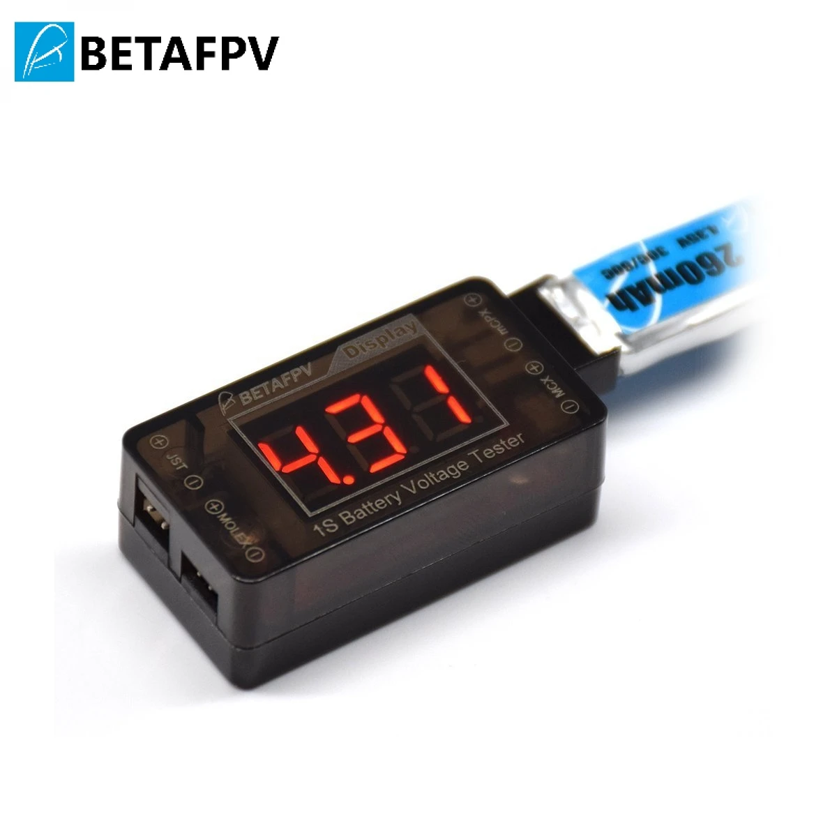 BETAFPV Upgrade 1S LiPo Battery Tester Voltage Checker for Tiny Whoop Blade Inductrix | Parts &amp Accs