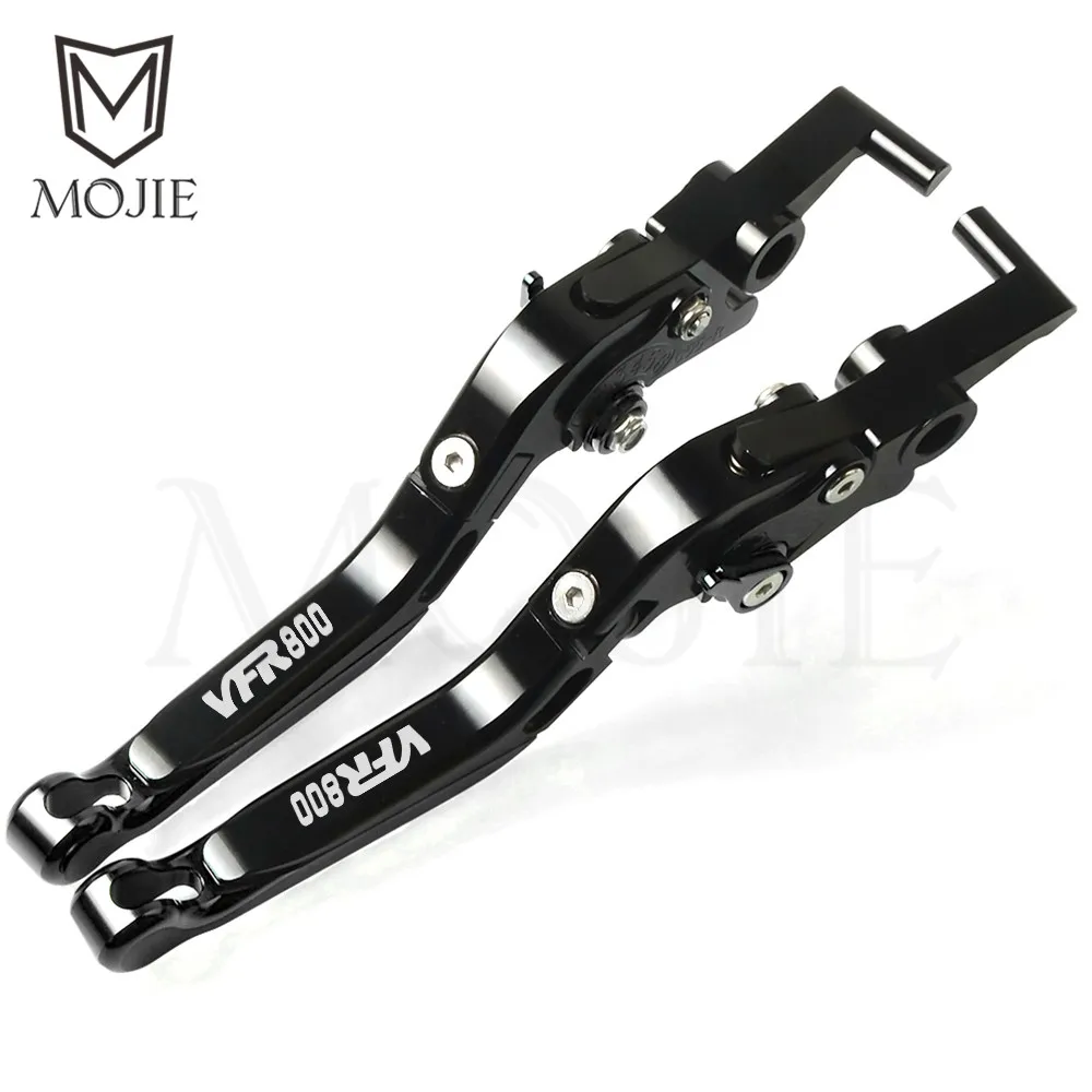 Для Honda VFR800 VTEC VFR 800 2002-2008 2003 2004 2005 2006 2007 Мотоцикл с ЧПУ Регулируемый складной выдвижной тормозной рычаг сцепления - Цвет: Black