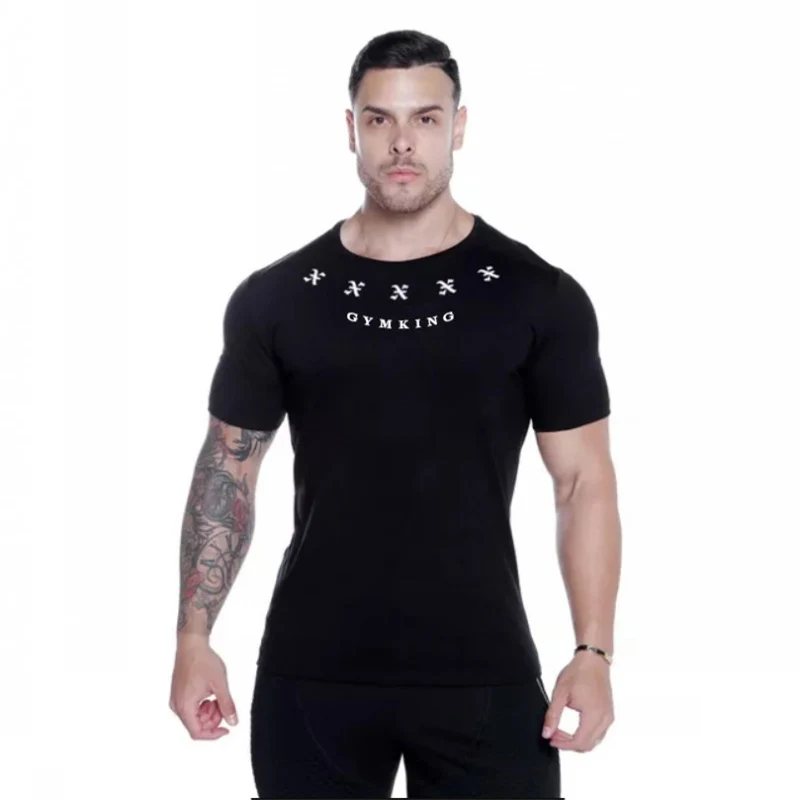 Новая летняя брендовая футболка The Stadium Stringer, Мужская модная футболка с короткими рукавами для бодибилдинга и фитнеса, M-XXL большого типа