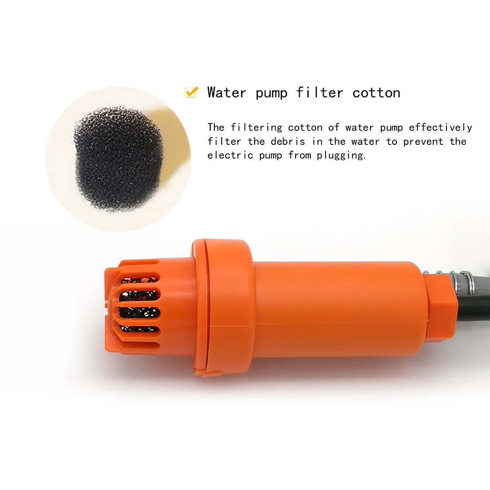

2.5 L/M Portable 12V Electric Car Plug Outdoor for Camper Caravan Van Washer Tools Bathing Camping Travel Shower Pump Pipe Kit