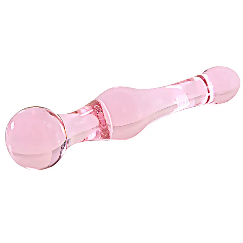 Pink Glass Dildo Anal Beads Butt Plug Beauty Sexy Toys Sex Products Buttplug Anus Stimulator Dilator | Красота и здоровье