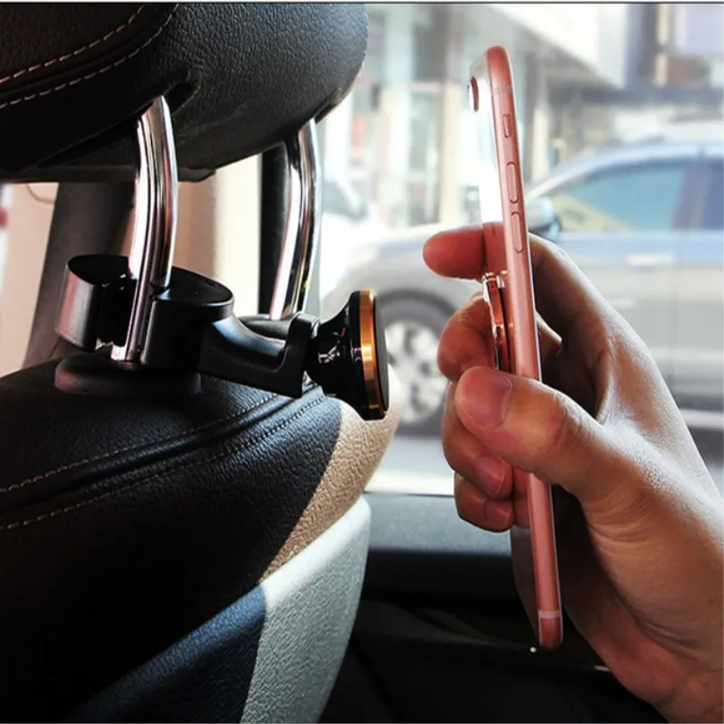 

1pcs Car Seat Back Hooks Bags Hanger Holder Organizer Automobiles Headrest Mount Storage Hooks Clips Magnetic suction bracket