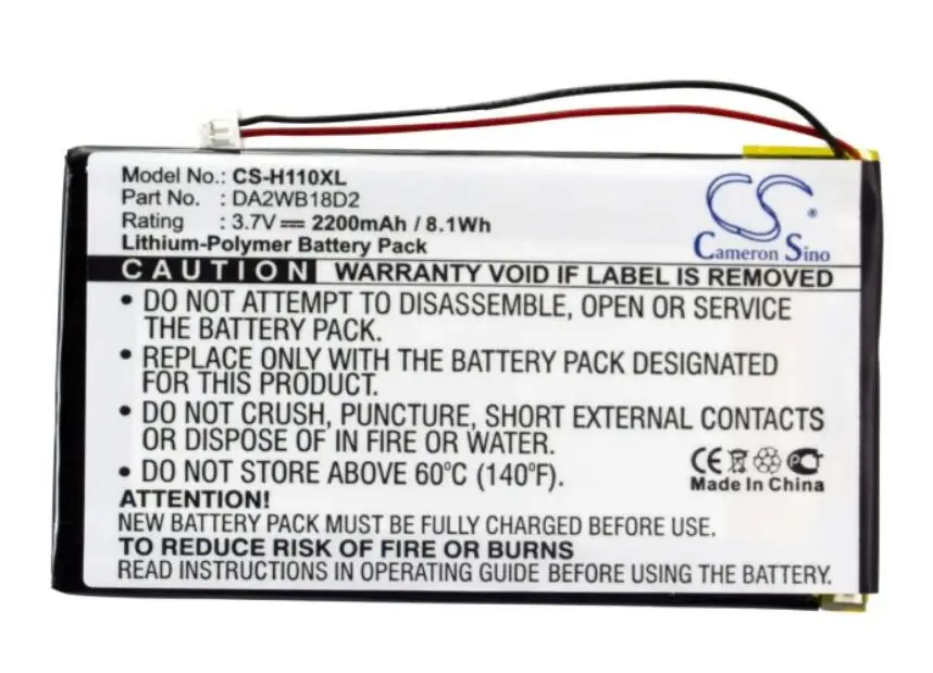 

Cameron Sino 2200mah battery for IRIVER H110 H120 H140 H320 H340 MP3 Playmer DA2WB18D2 batteries