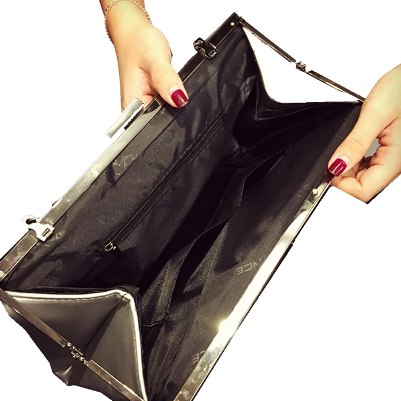 Женская сумка на цепочке Вместительная женская клатч модный кошелек конверт 2017