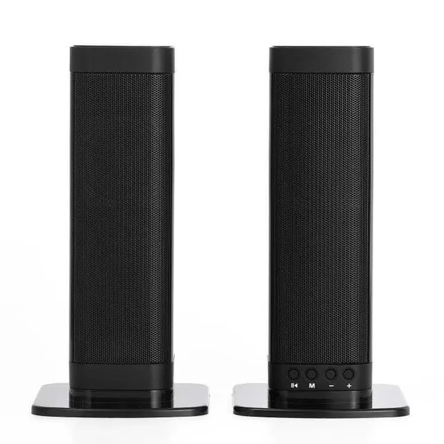 Black Домашний кинотеатр 20 Вт Bluetooth Саундбар ТВ AUX оптические Bluetooth Динамики Soundbar Колонка Саундбар сабвуфер динамик для ТВ компьютера - Цвет: Black