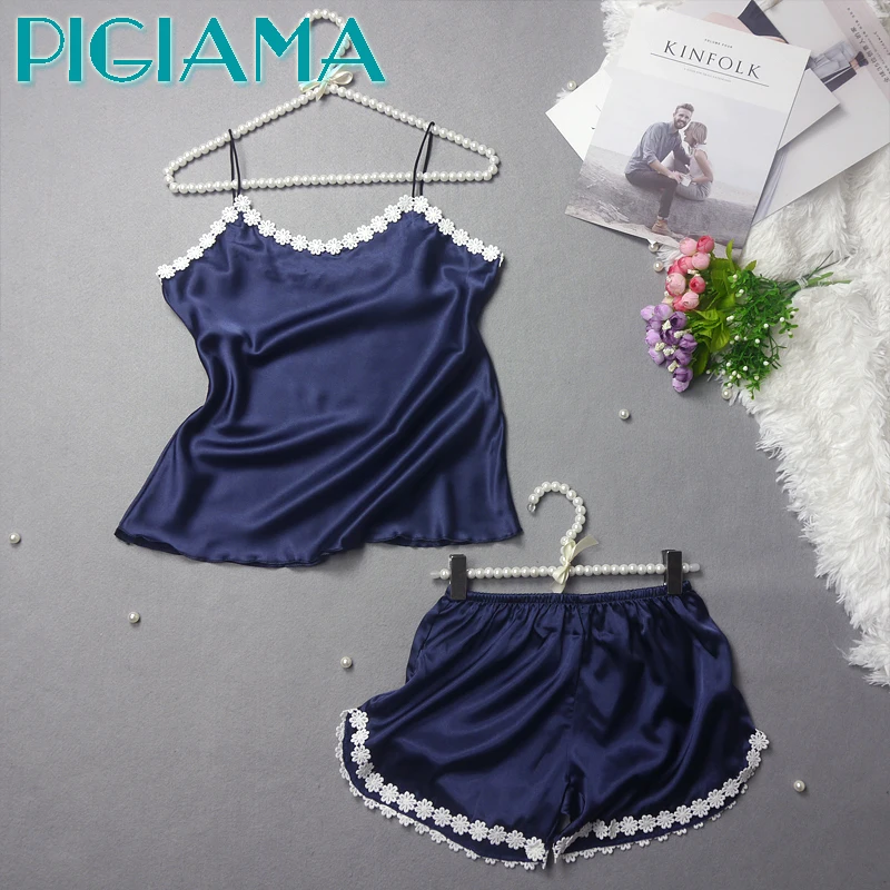 Пижама PIGIAMA женская летняя кружевная с цветами|summer pajama set|pajama sets for womenpajama |