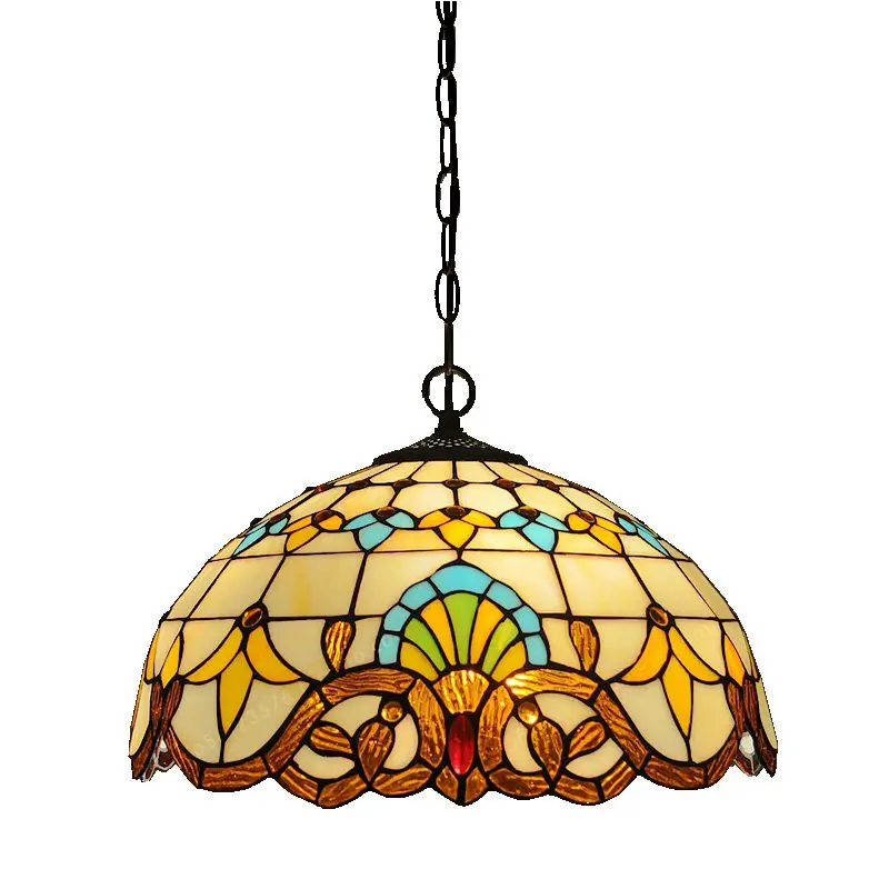 16-inch British West restaurant chandeliers the Tiffanylamp Glass cafes simple European Lighting bar antique table lamps