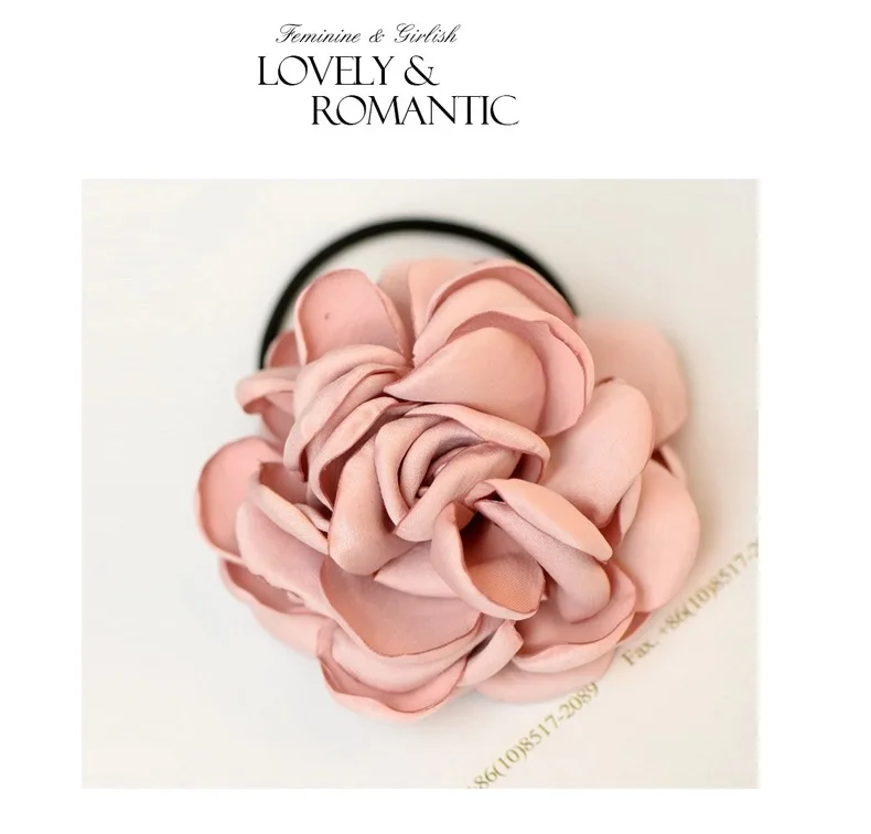 1 шт. 2017 женская элегантная Цветочная повязка для волос резинка хвоста заколка