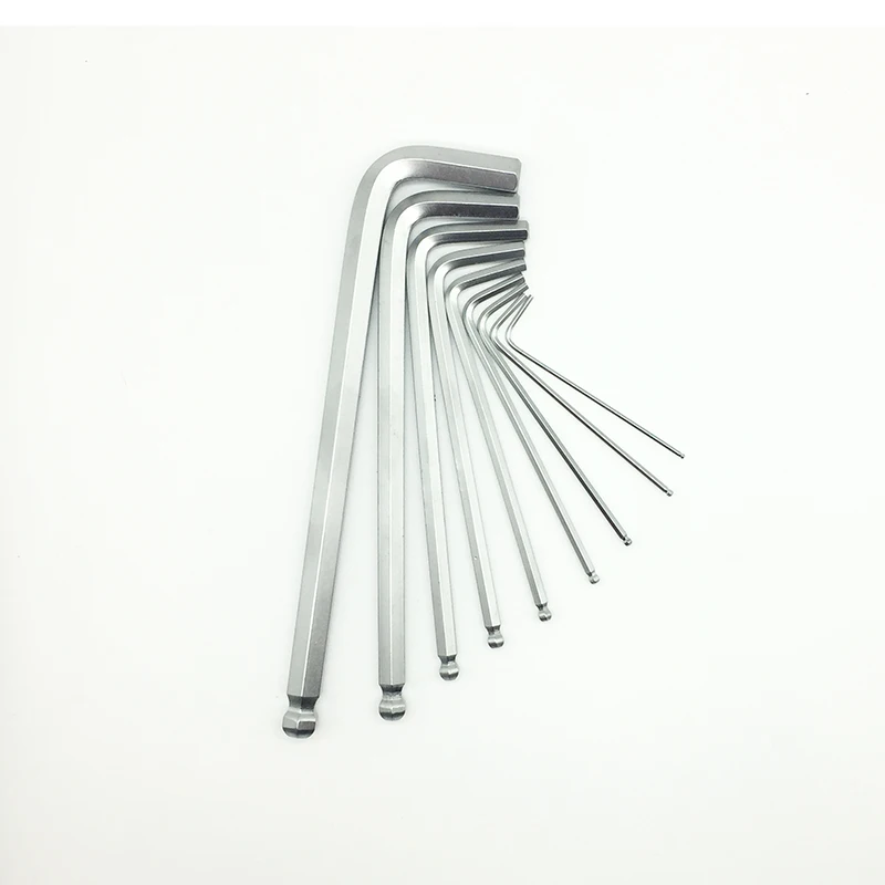 Mainpoint 9 шт. шестигранный ключ набор гаечных ключей усиленный упрочненный