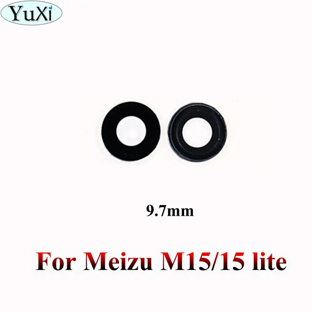 For Meizu M15 15lite Стекло для камеры YuXi для Meizu MX3 MX4 MX5 Pro 5 6 7 Plus E2 E3 U10 U20 M15 lite Plus стекло объектива Корпус Запчасти для замены - Цвет: For Meizu M15 15lite