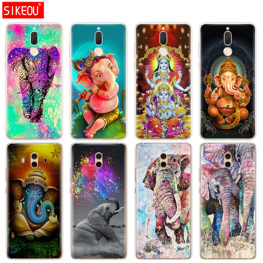 Силиконовый чехол для телефона Huawei mate 7 8 9 10 pro LITE Ganesha индуийский Бог слон|Бамперы|