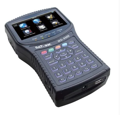 Satlink ws-6960 dhl dvb s2 4,3 inchHD дисплей DVB-S2 MPEG4 satlink 6960 спутниковый искатель метр satlink 6960