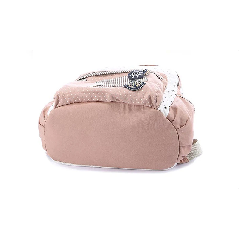 Coofit Cute Floral Stars Printing Canvas Backpack For Women Causal School Bagpack Girls Teens Youth Travel Laptop Daypack | Багаж и сумки