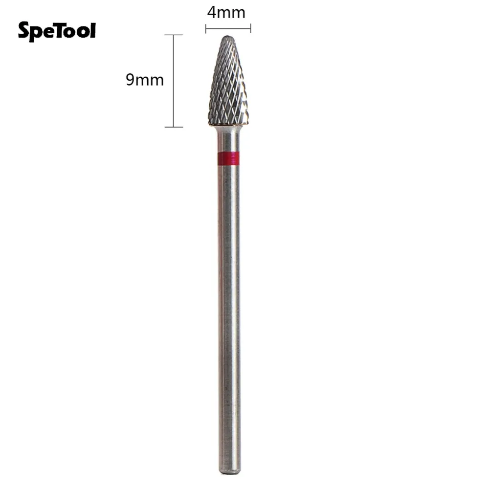 SpeTool вольфрамовый карбид фреза для ногтей вращающаяся зернистость 3/32