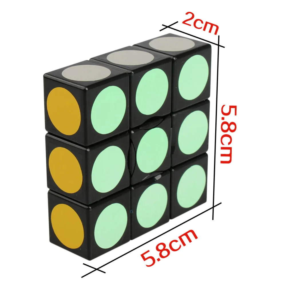 1X3X3 волшебный куб головоломка Пятно Стикер гладкие образовательные головоломки для детей игрушки(S0