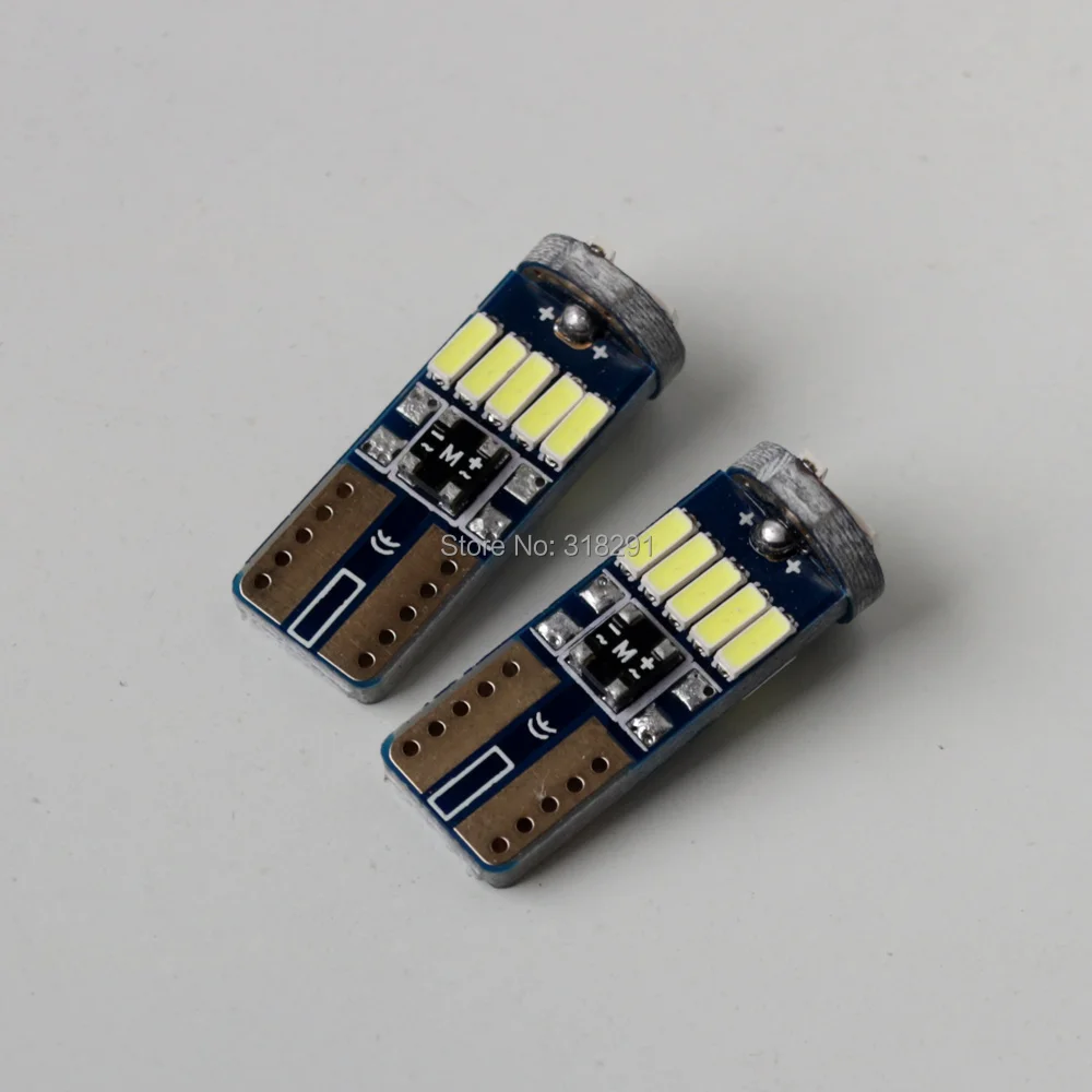 Новинка 100 шт. T10 15SMD 4014 led Canbus без ошибок неполярность Lnterior светильник Led T10 Canbus W5W светодиодный светильник багажника, дверная лампа, светодиодный купол