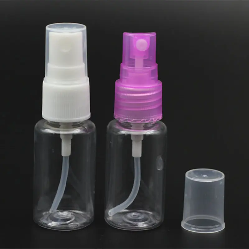 50 шт./лот 15 мл ПЭТ портативный прозрачный распылитель для духов увлажняющий