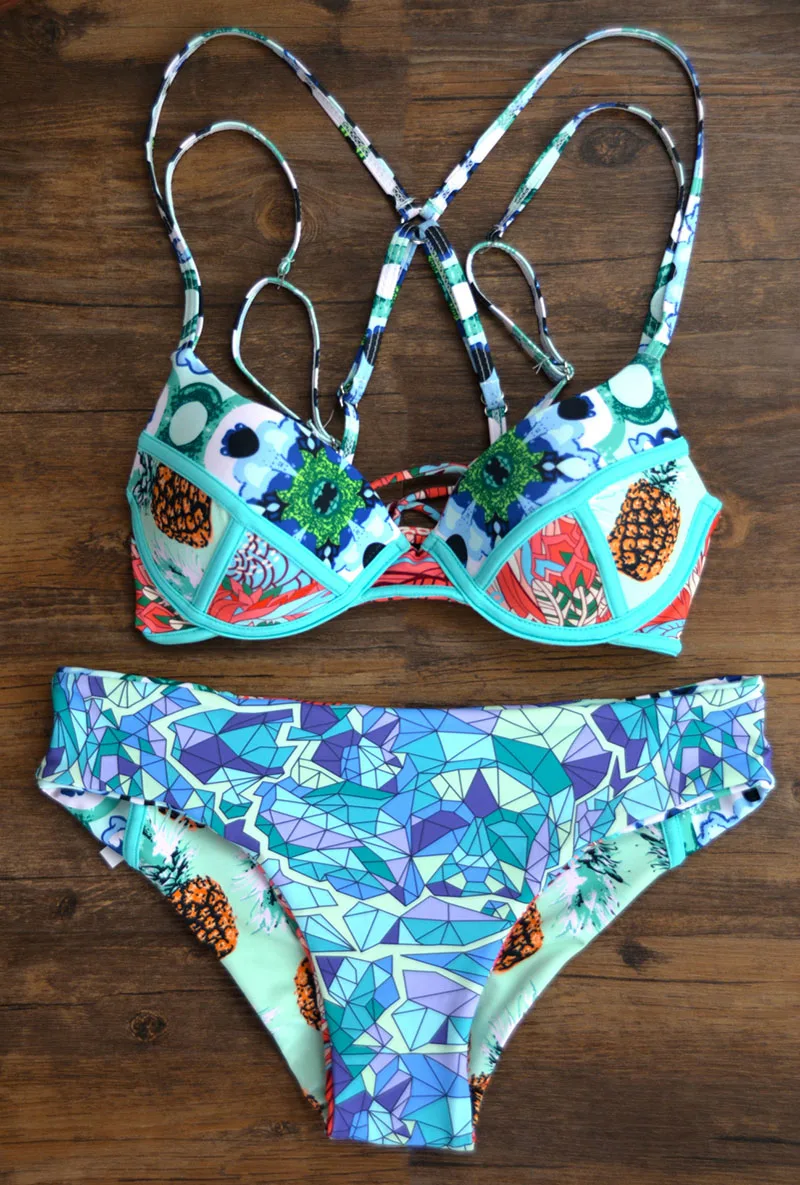 Бикини 2018 Новое поступление купальный костюм женский комплект бикини с