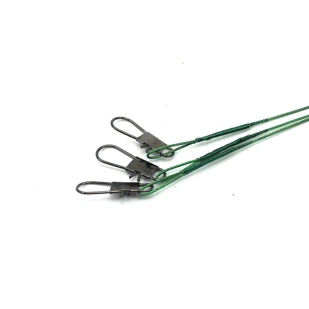 72 шт./упак. 60 штук/упак. рыболовная приманка леска стальной провод лидер Вертлюг