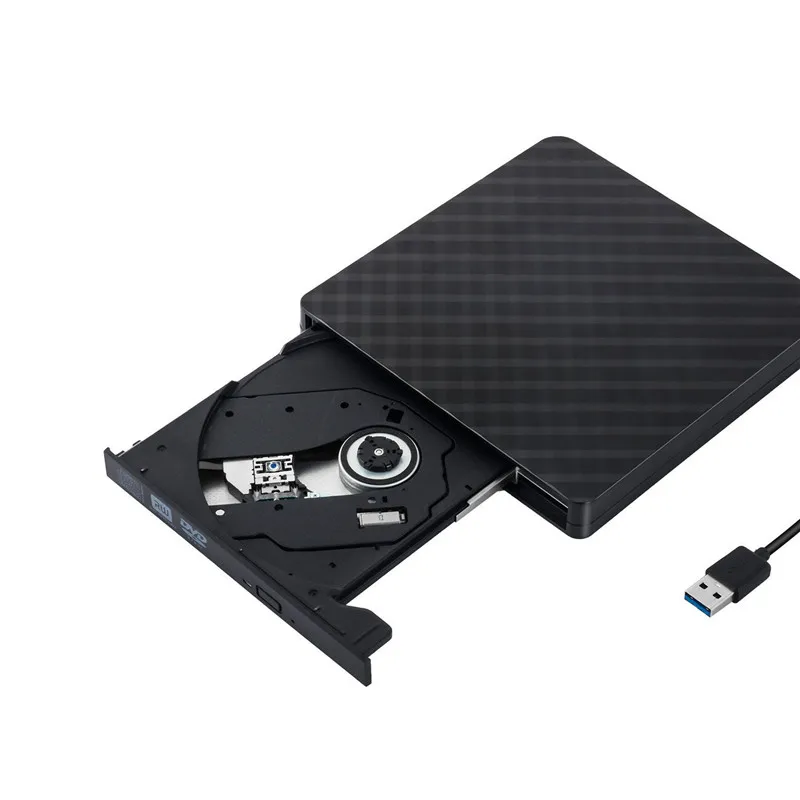 Супер скорость USB 3,0 внешний DVD/CD-ROM чехол для ноутбука Настольный ПК оптический диск SATA внешний корпус для DVD