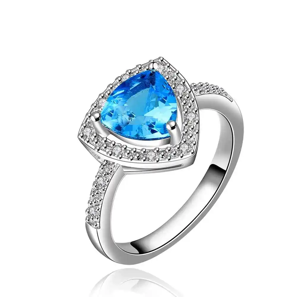 Free shipping fashion jewerllry find you and leave sky blue rings for girl jewelry floating charms couponFBLR006 | Украшения и