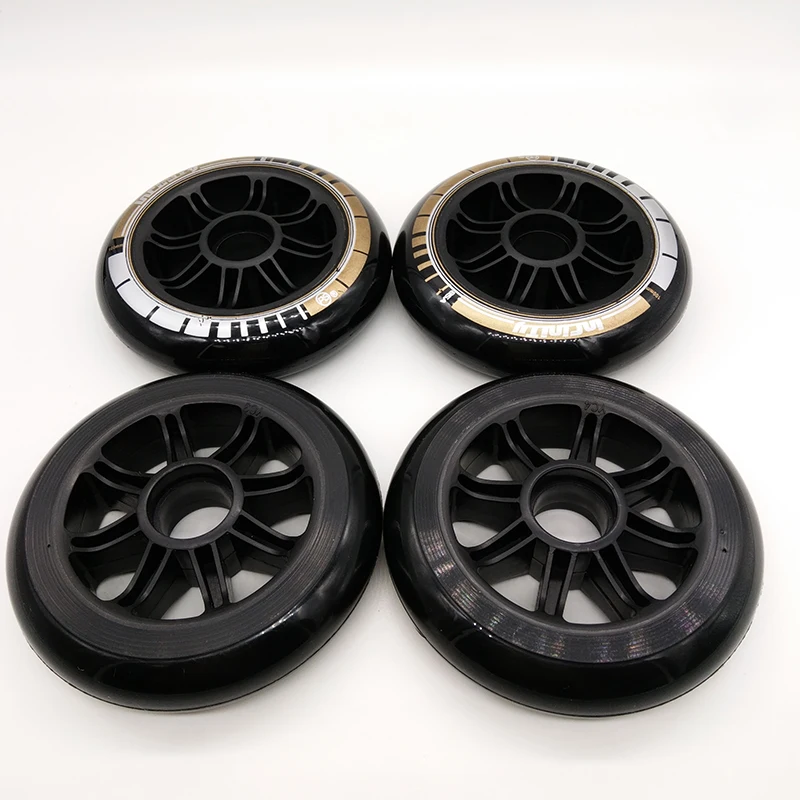 Бесплатная доставка коньки колеса 110 мм 8 шт./лот черный 85 A|wheels 100|skating wheel 100speed skates