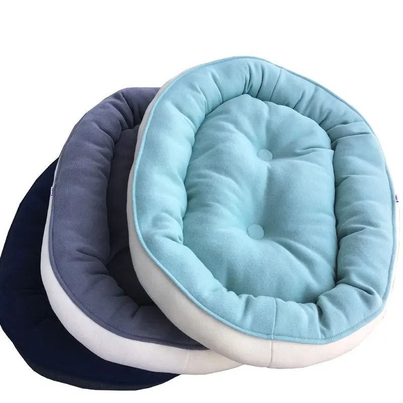 Кровать для собак теплый двусторонний домик мягкий материал корзина зимний