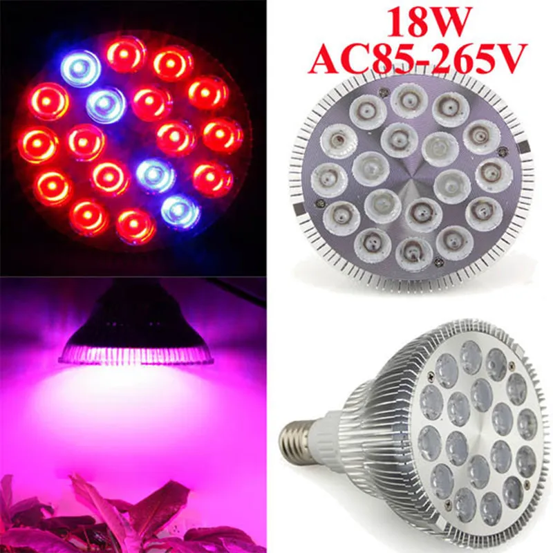 Par38 18W E27/B22 14 RED 4 Blue AC85-265V LED Plant Grow Lamp Bulb Garden Greenhouse Plant Seedling Light