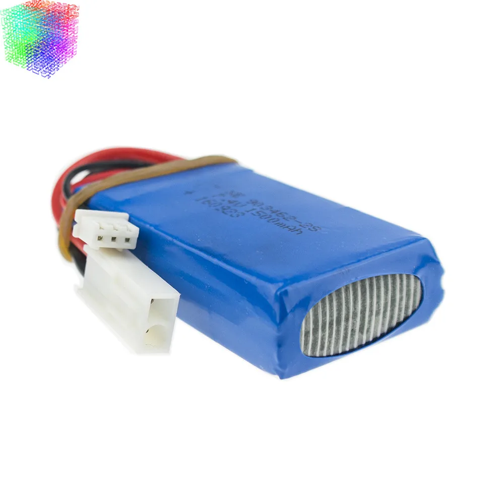 10 шт. Литий Полимерный Аккумулятор 7 4 в 2s 1500 мАч батареи для Feilun FT009 2 4G RC гоночная