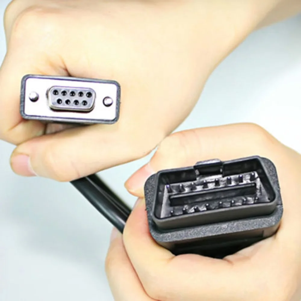 Новый 16-контактный удлинитель OBD 2 прямоугольный адаптер соединительный кабель