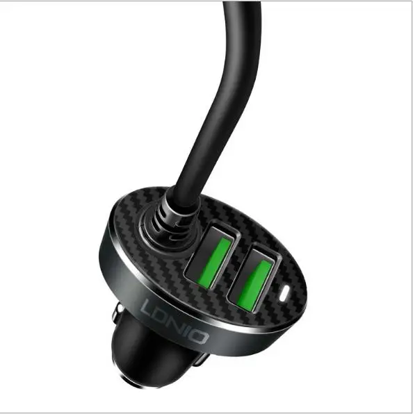Автомобильное зарядное устройство LDNIO C502 зарядка с 4 usb-портами для передних и
