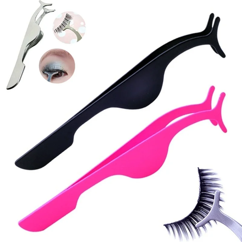 Аппликатор MINCH из нержавеющей стали для искусственных ресниц|false eyelashes tweezers|eyelash
