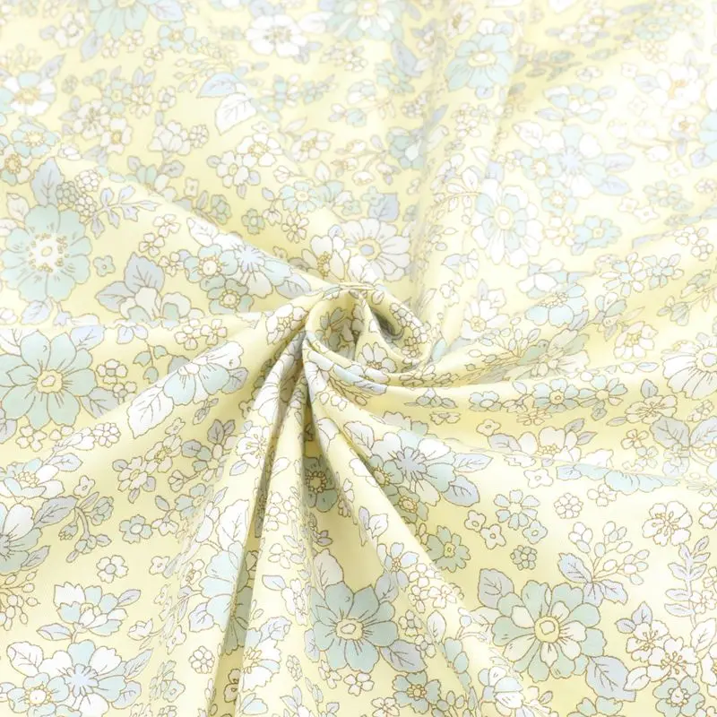 Pink Floral Printed Cotton Fabric For Patchwork Quilting Dresses Sewing Baby Bedding Needlework Crafts Cloth Material D30 | Дом и сад