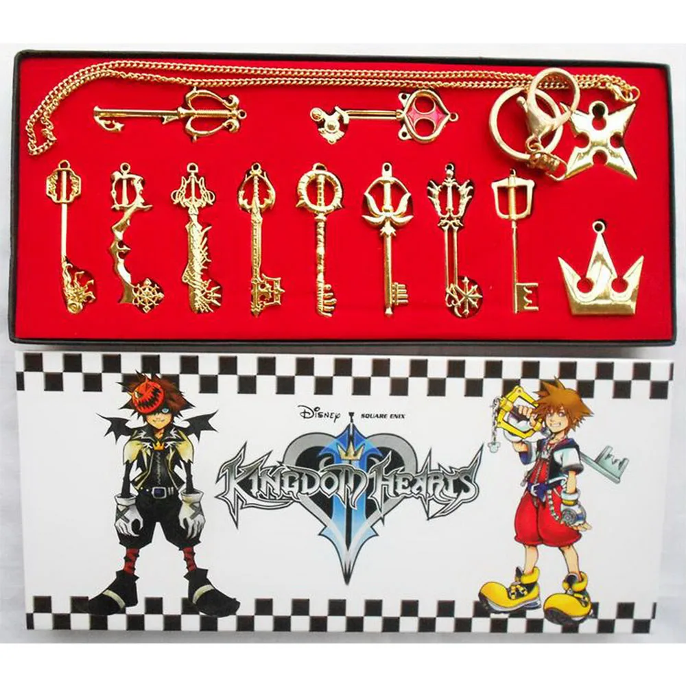 Coslive 2019 New Arrival Kingdom Hearts Metal Keyblade Sword Weapon Set Anime Cosplay Costume Accessories Props For Collection |