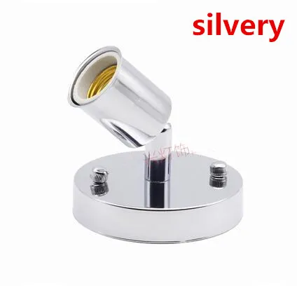 silver Современные DIY Железный настенный светильник led лампа, простые лампы в 180 градусов E27 Светодиодная лампа интерфейс настенные светильники, художественное украшение для 6 видов цветов лампы - Цвет абажура: silver