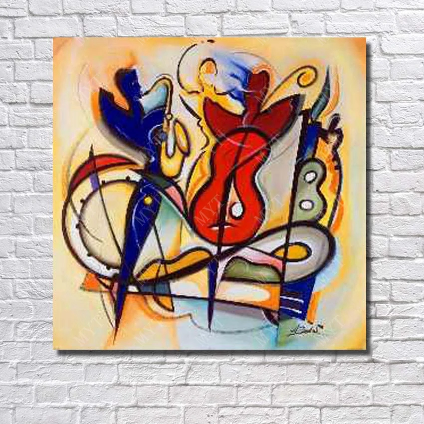 Бесплатная доставка современной абстрактной живописи на холсте, ручная работа, декор для дома, красивый дизайн, картина на стену